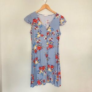Light blue floral dress